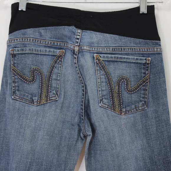 CITIZENS OF HUMANITY CoH Maternity Boot Cut Embroidered Pockets Size 29 - Picture 8 of 11